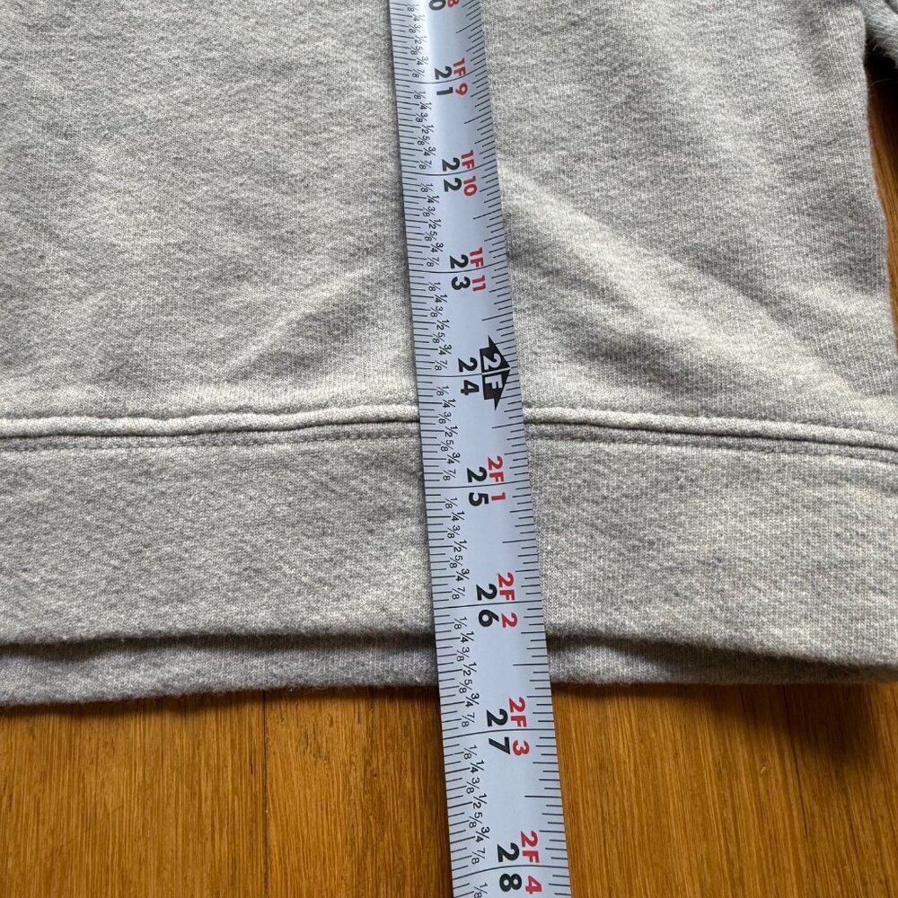 Adaptation Post LA Size L Gray Red Rose Floral Embroidered Crewneck Sweatshirt - Picture 9 of 15